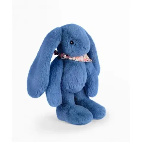 SCANDINAVIAN Doudou Lapin Fleurette królik niebieski 35 cm