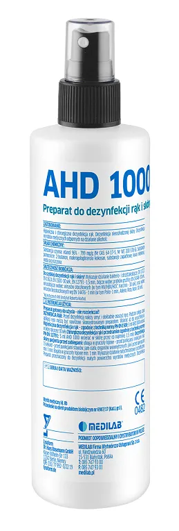AHD 1000 Płyn do dezynfekcji rąk i skóry - 250ml