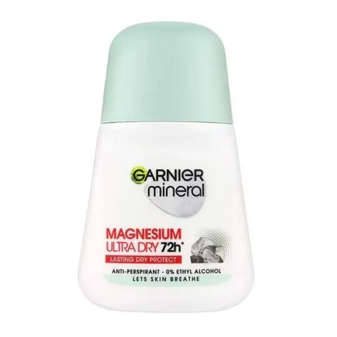 GARNIER MINERAL Antyperspirant damski roll-on MAGNESIUM ULTRA DRY 72H, 50 ml