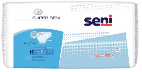 Seni Super Seni Pieluchomajtki Rozmiar M 30 szt.