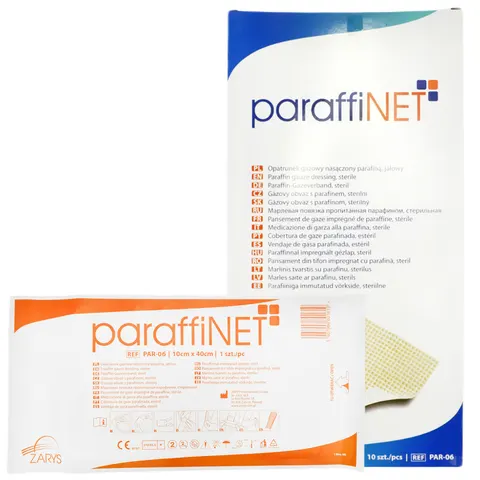 paraffiNET Opatrunek parafinowy na rany 10cm x 40cm 10 szt.