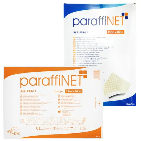 paraffiNET Opatrunek parafinowy na rany 15cm x 20cm 10 szt.