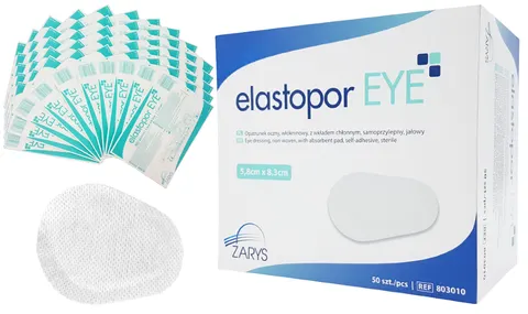 Elastopor EYE Opatrunek oczny 5,8cm x 8,3cm - 50 szt.