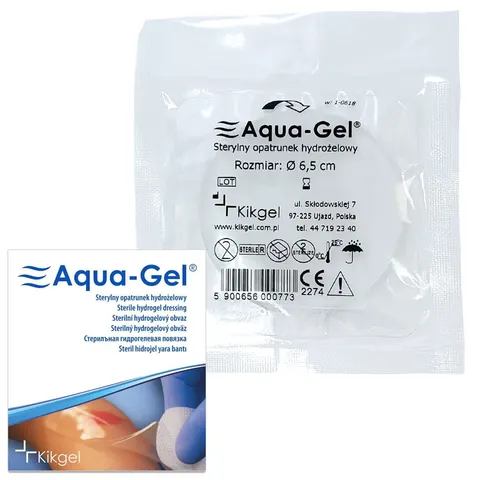 Aqua-gel opatrunek hydrożelowy okrągły średnica 6,5 cm - 1 szt.