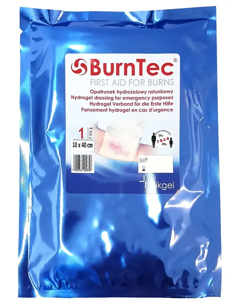 Burntec ratunkowy opatrunek hydrożelowy sterylny, 10x40 cm