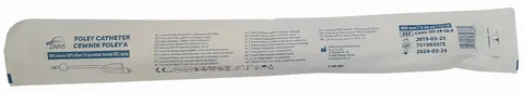 Cewnik urologiczny ZARYS 100% Silikon 5-10ml CH 18