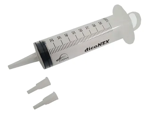 dicoNex Strzykawka do cewnikowania 100 ml + 2 końcówki