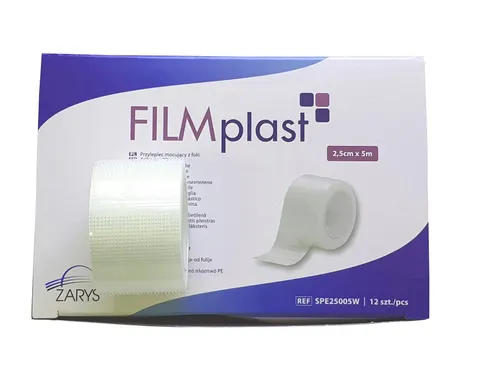 FILMplast Przylepiec foliowy 2,5cm x 5m - 1 szt.