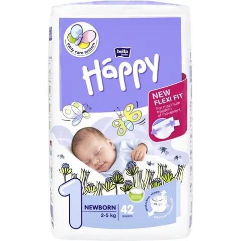 Pieluszki Bella Happy NEWBORN (1) 2-5kg - 42 szt.