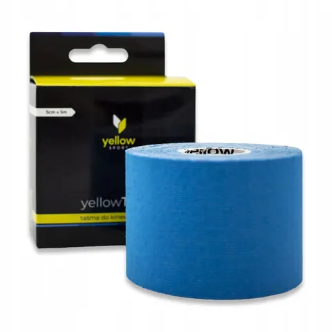 yellowTAPE Taśma do kinesiotapingu 5cm x 5m NIEBIESKA YT-55-B