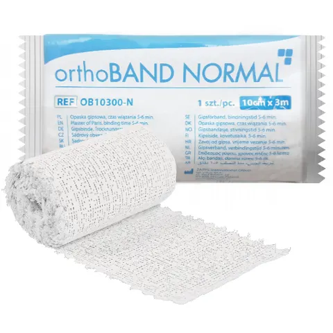 OrthoBAND NORMAL Opaska gipsowa 10cm x 3m - 5-6 min.