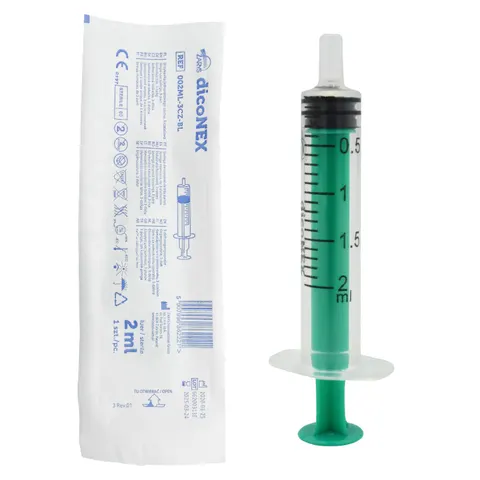 dicoNEX Strzykawka 3-częściowa luer 2ml - 1 szt.