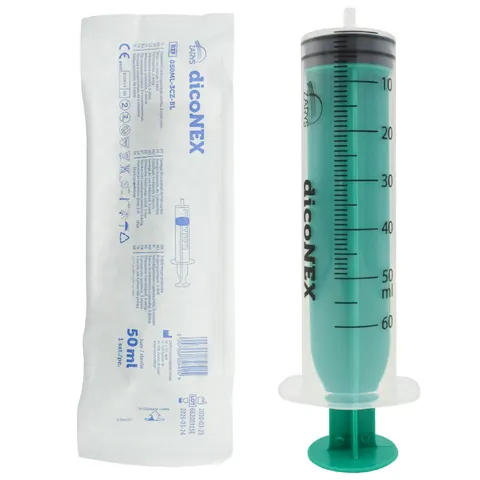 dicoNEX Strzykawka 3-częściowa luer 50ml - 1 szt.