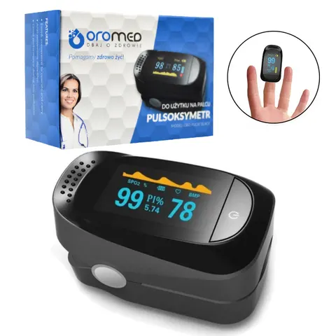 ORO-PULSE Pulsoksymetr napalcowy Czarny