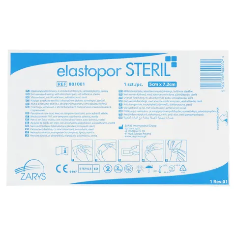 elastopor STERIL Plaster z opatrunkiem chłonnym 5x7.2 cm - 1 szt.