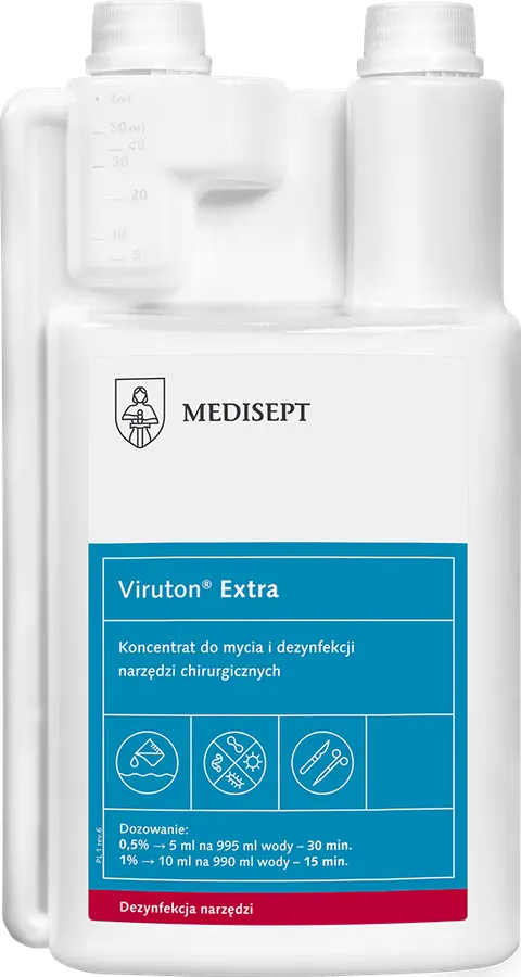 Viruton Extra Koncentrat do mycia i dezynfekcji narzędzi Medisept 1l