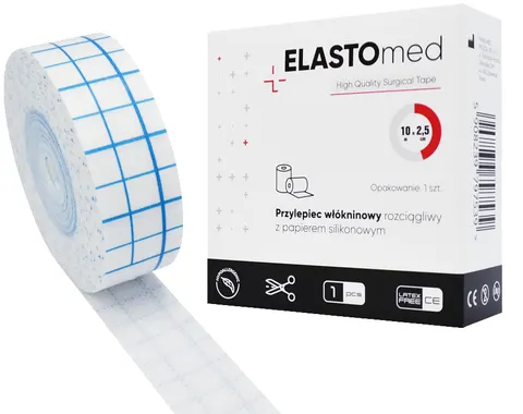 ELASTOmed ™ - Taśma chirurgiczna opatrunkowa przylepiec - 10m x 2,5cm