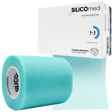 SILICOmed ™ - Przylepiec silikonowy chirurgiczny 5cm x 5m - 6 rolek