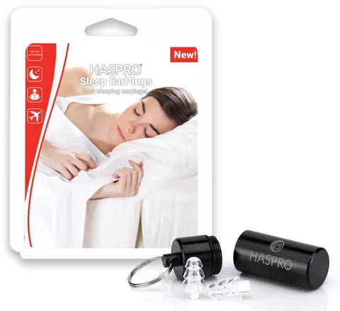 Stopery zatyczki do uszu do spania HASPRO SLEEP - 1 para