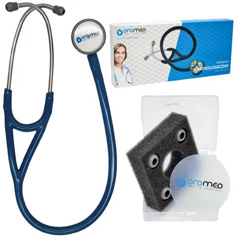 Stetoskop kardiologiczny dwustronny ORO-MED ORO-SF 501 - GRANATOWY