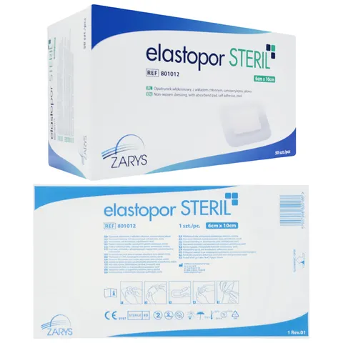 elastopor STERIL Plaster z opatrunkiem chłonnym 6x10 cm - 50 szt.