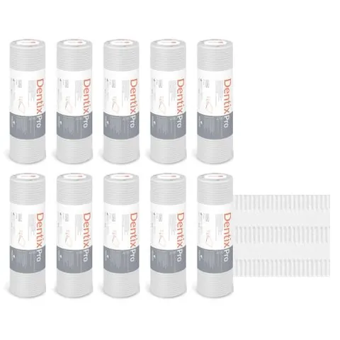 DentixPro Serwety Stomatologiczne Rolka - 400 szt. Biała (10 rolek)