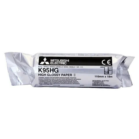 Papier Mitsubishi K95HG 110mm x 18m do Videoprinterów USG