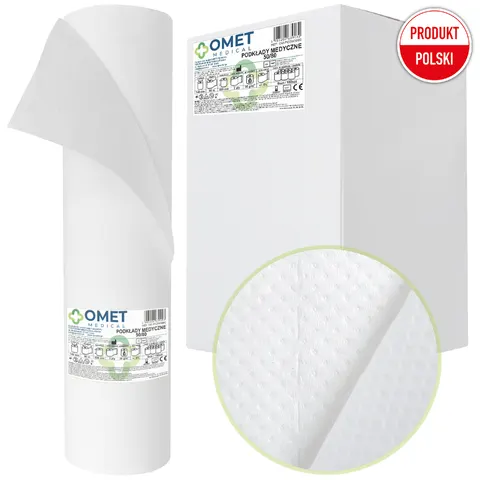 Prześcieradło podkład celulozowy 50cm x 80m 2W OMET MEDICAL - 6 szt.