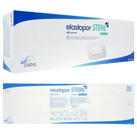 elastopor STERIL Plaster z opatrunkiem chłonnym 10x35 cm - 25 szt.