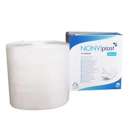 Plaster włókninowy z opatrunkiem 8cmx5m Zarys