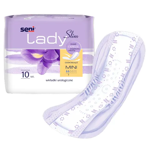 Seni Lady Slim MINI - Wkładki urologiczne anatomiczne 10 szt. (Chłonność: 2/6)