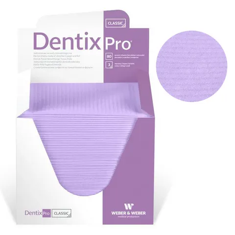 DentixPro CLASSIC Serwety stomatologiczne składane 33x48cm WRZOSOWY - 80 szt. / REF: CLASSICSKŁ/W