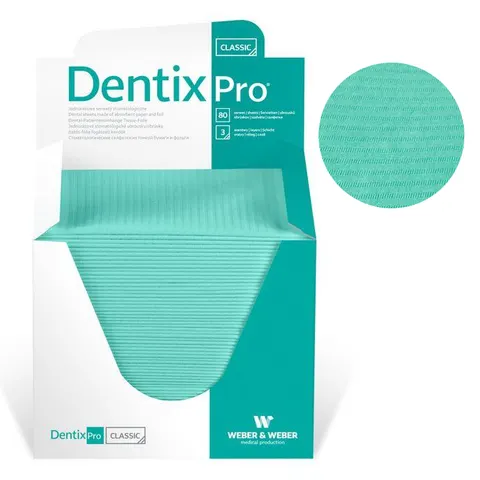 DentixPro CLASSIC Serwety stomatologiczne składane 33x48cm ZIELONY - 80 szt. / REF: CLASSICSKŁ/Z
