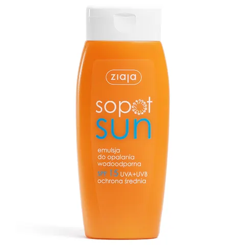 Ziaja SOPOT SUN emulsja do opalania wodoodporna SPF15 150ml