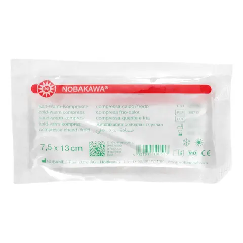 Kompres żelowy ciepło-zimno NOBAKAWA w pokrowcu 7,5 cm x 13 cm
