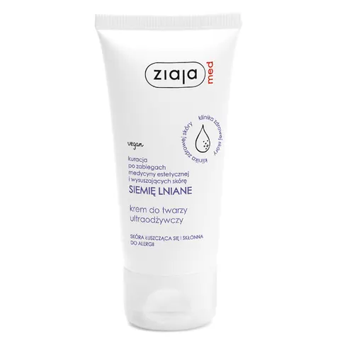 Ziaja MED SIEMIĘ LNIANE krem do twarzy ultraodżywczy 50ml
