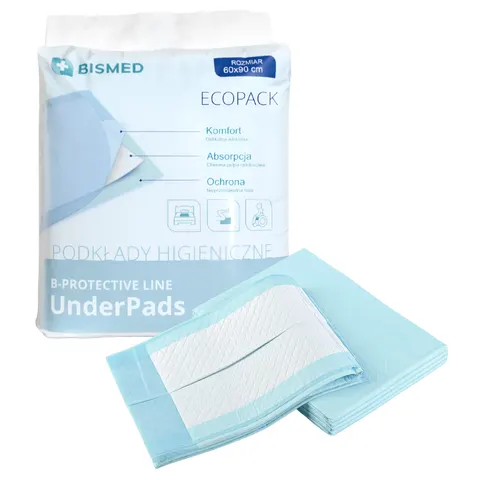 Podkłady higieniczne 60x90cm B-PROTECTIVE LINE BISMED - 25 szt.