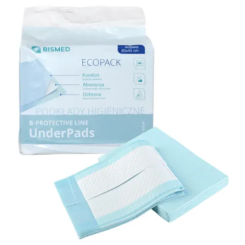 Podkłady higieniczne 60x40cm B-PROTECTIVE LINE BISMED - 25 szt.