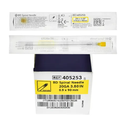 BD Spinal Needle - Igła do nakłuć lędźwiowych, punkcji, mielografii, biopsji - 1 szt. / REF: 405253