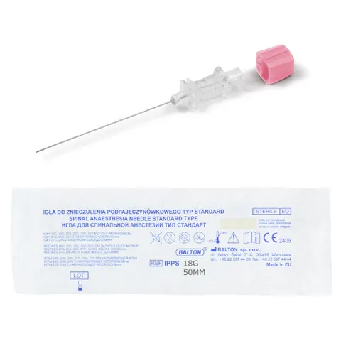 Igła do nakłuć lędźwiowych punkcji BALTON 18G 1,20x50mm STANDARD - 1 szt. | REF: IPPS18G50
