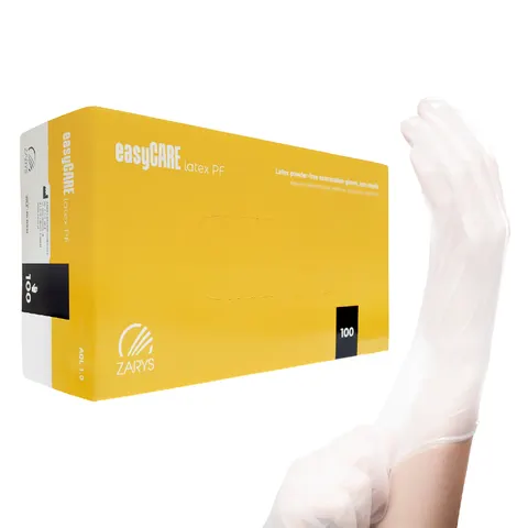 Rękawiczki lateksowe easyCare rozm. L - 100 szt. BEZPUDROWE / REF: RLB03L