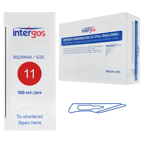 Ostrza chirurgiczne Intergos 100 szt. - NR 11