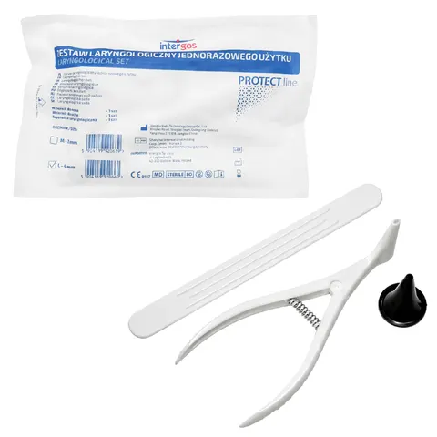 Zestaw laryngologiczny 4mm LARGE jałowy Intergos - 1 szt.