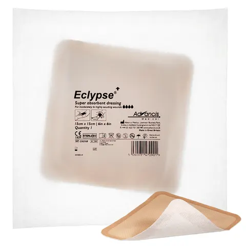 Eclypse® Opatrunek wysokochłonny 15x15cm jałowy 1 szt. | REF: CR3769