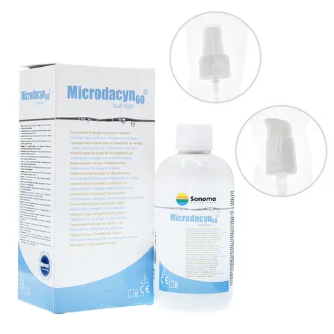 Microdacyn60® Hydrogel - Żel do odkażania i leczenia ran spray + pompka - 250g | REF: P-E12T00