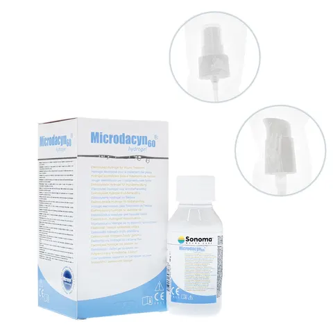 Microdacyn60® Hydrogel - Żel do odkażania i leczenia ran spray + pompka - 60g | REF: P-E111T00