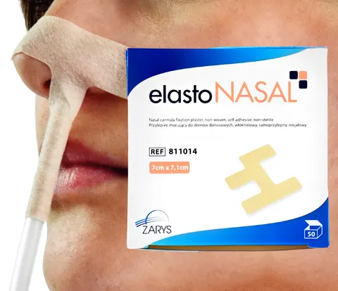 Przylepiec do drenów donosowych 7cm x 7,1cm 50szt ELASTONASAL Zarys
