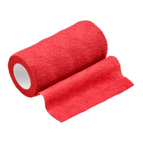 LimeBand Bandaż kohezyjny 10cm x 4,5m CZERWONY