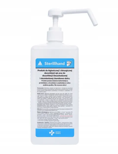 Sterillhand - Płyn do dezynfekcji rąk i skóry + pompka 1L