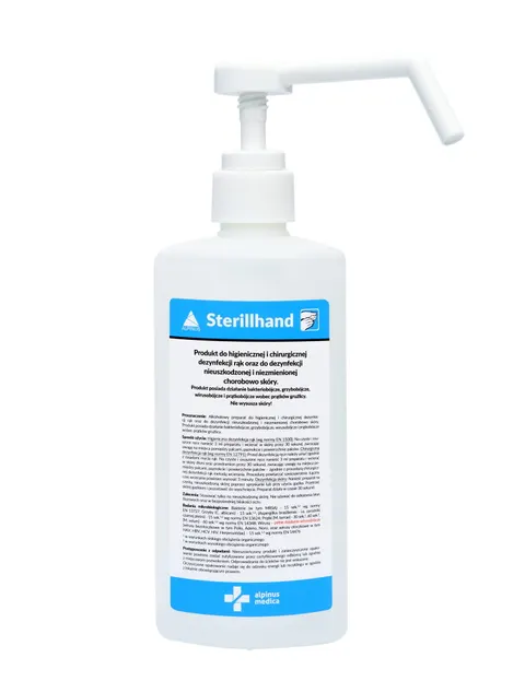 Sterillhand - Płyn do dezynfekcji rąk i skóry + pompka 500ml